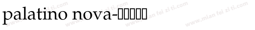 palatino nova字体转换